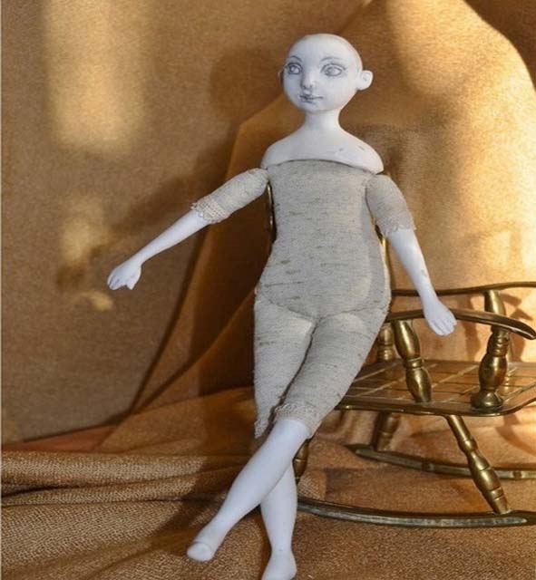 кукла из полимерной глины