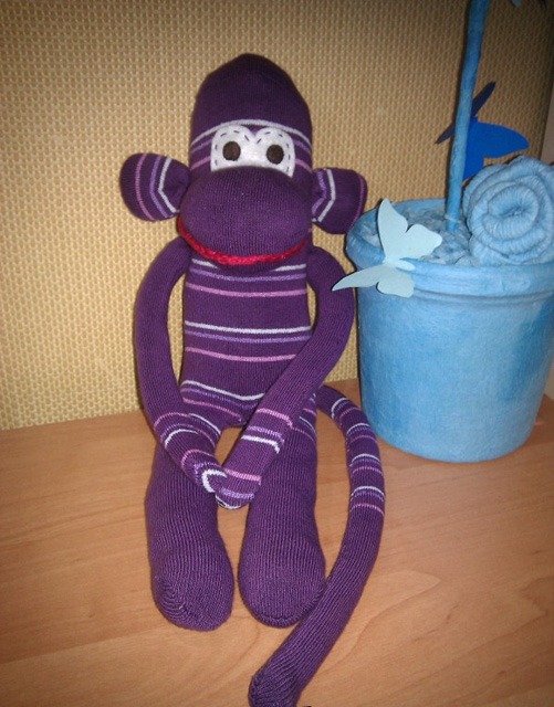 обезьянка из носка-11