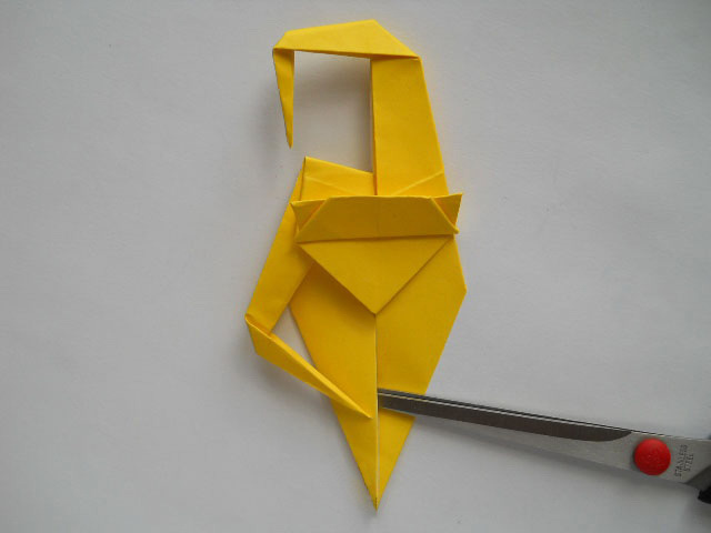 Обезьяна оригами-15