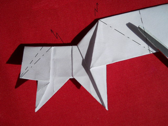 Олень оригами-12