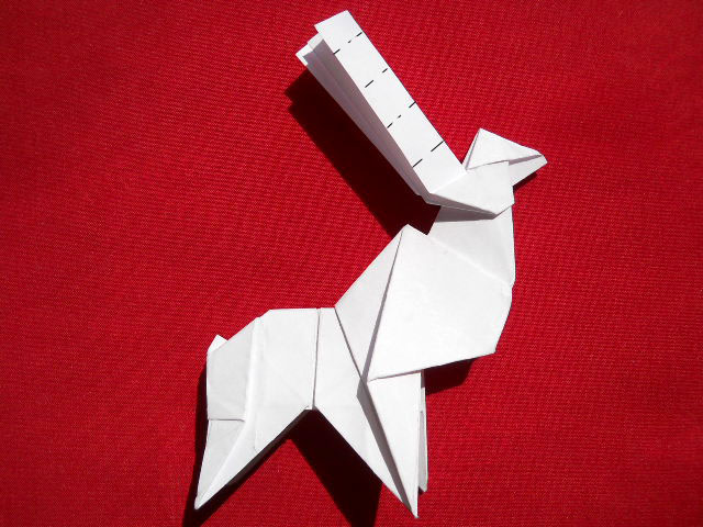 Олень оригами-16