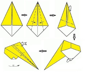 Снегурочка оригами-4