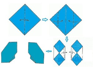 Снегурочка оригами-5