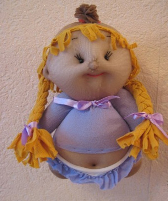 Кукла из капроновых колготок для начинающих