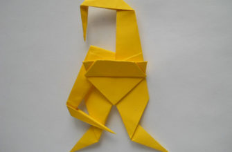 Обезьяна оригами-16