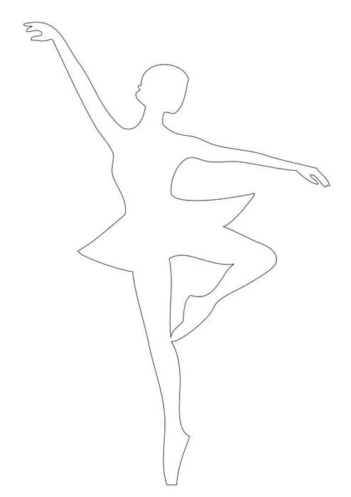 Балерина из бумаги - как сделать, силуэт и шаблоны для вырезания