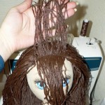 Волосы для кукол из ниток