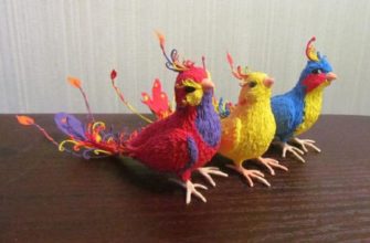 Птицы из разных материалов